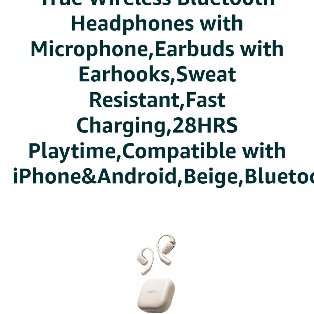 ISHQZ Wireless Earbuds - White